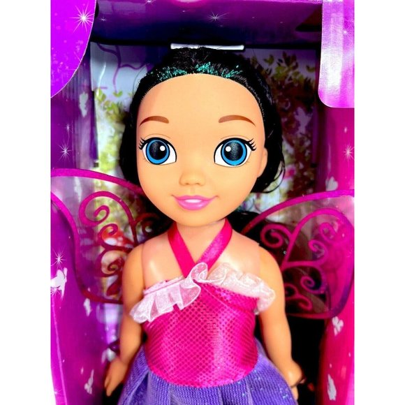 Fairyland Doll Toy Best Friend Forever Black Hair Blue Eyes Sparkly Wings 11" - Picture 2 of 7